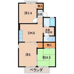 フィオーレ平柳の物件間取画像